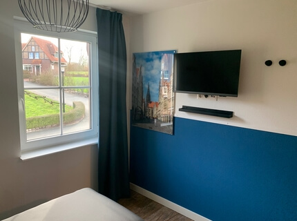 Blaues Schlafzimmer