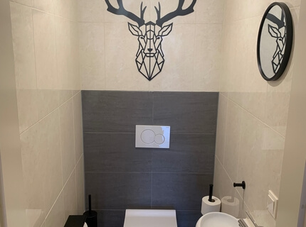 Toilette im Obergeschoss
