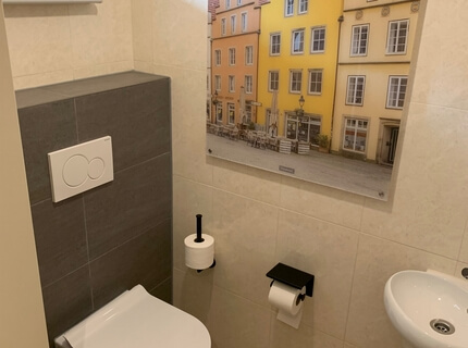Toilette im Erdgeschoss